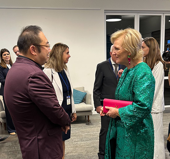 比利时经济代表团访问美国西海岸 徐鹏主席与阿斯特丽德公主会晤